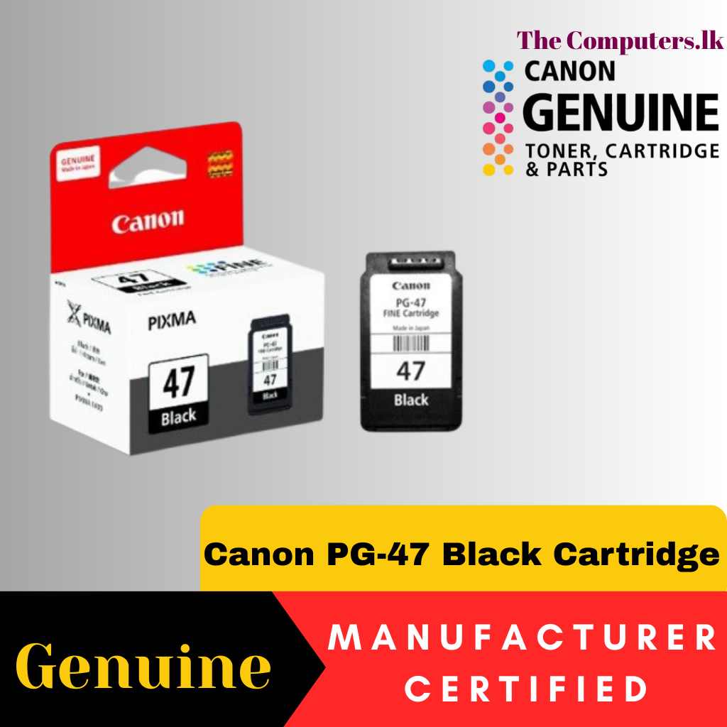 Canon PG47 Black Cartridge